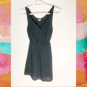 Black long shirt tank